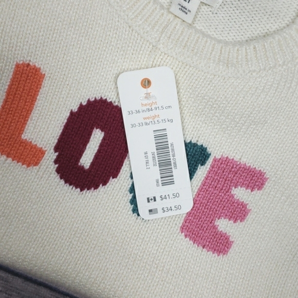 Gymboree Toddler Girls Knit Love Sweater - Picture 11 of 12